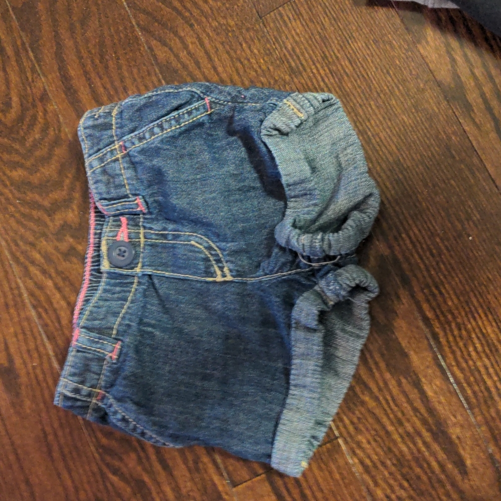 Carter's Jean shorts 6months